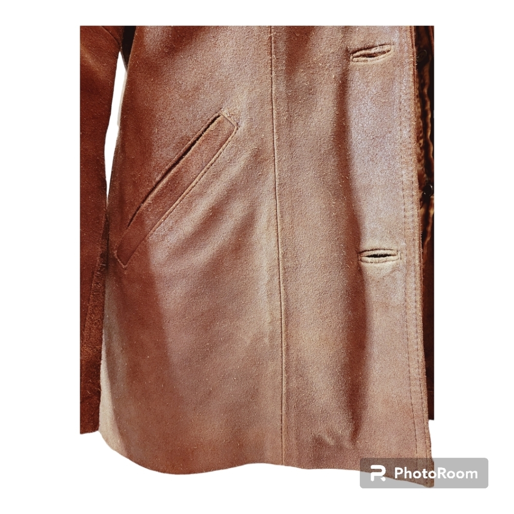 🌟Authentic Vintage Sherling/Leather Coat🌟 - Picture 7 of 9